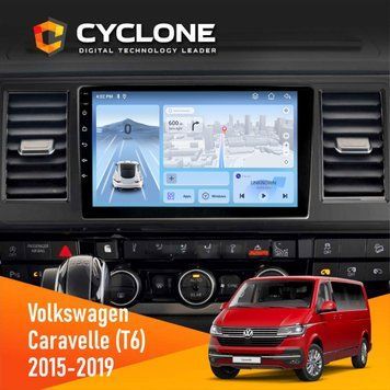 Штатна магнітола Volkswagen Caravelle 2015-2019 Cyclone C10-012 4x64 DSP 4G НФ-00009131 фото