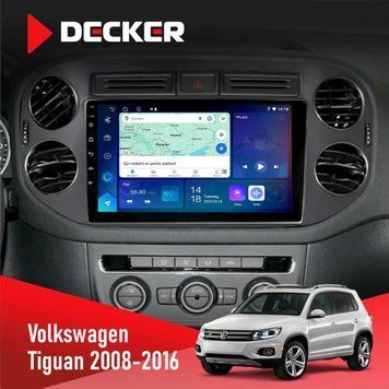 Штатна магнітола Volkswagen Tiguan, Golf Plus 2008-2016 Decker D10-007 4x64, DSP, 360, 4G НФ-00009387 фото