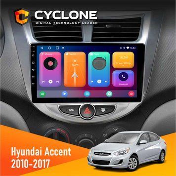 Штатна магнітола Hyundai Accent 2010-2017 Cyclone C9 CPL 2x32 НФ-00002206 фото