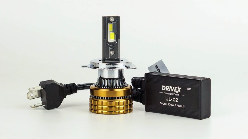Світлодіодні лампи DriveX UL-02 H4/H19 6K 100W CAN 12V DX-2566 фото